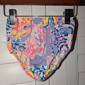 Lilly Pulitzer Print Elastic Waist Pull On Bloomers Diaper Cover Shorts 18-24M